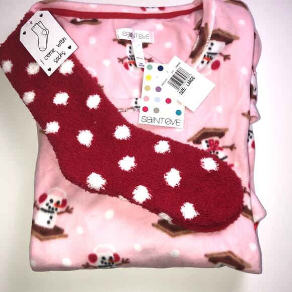 Beautiful Saint Eve Sleep Shirt w/Matching Socks - Picture 4 of 8